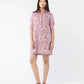 Elbow Sleeve Frill Dress