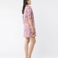 Elbow Sleeve Frill Dress