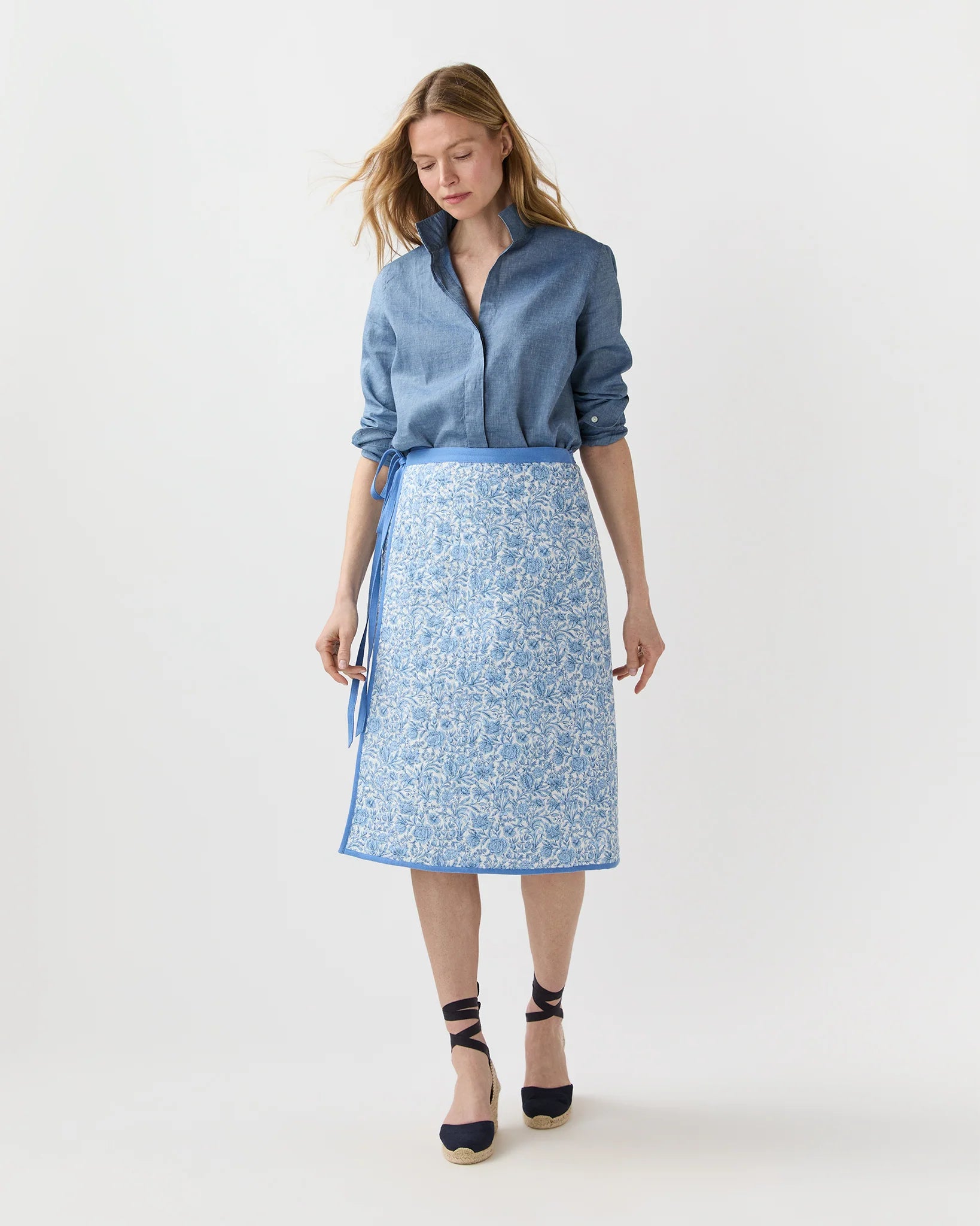 Quilted Adley Wrap Skirt - The Lake Forest Shop