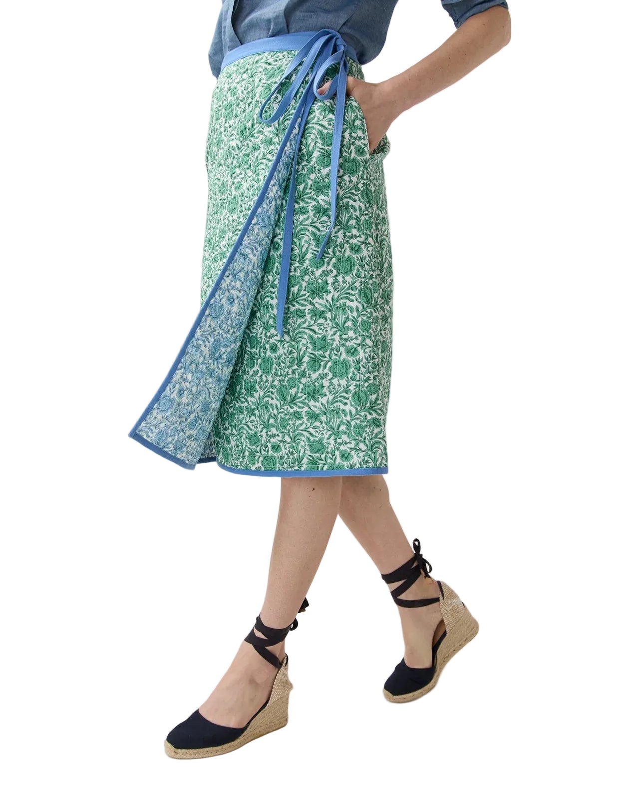 Quilted Adley Wrap Skirt - The Lake Forest Shop
