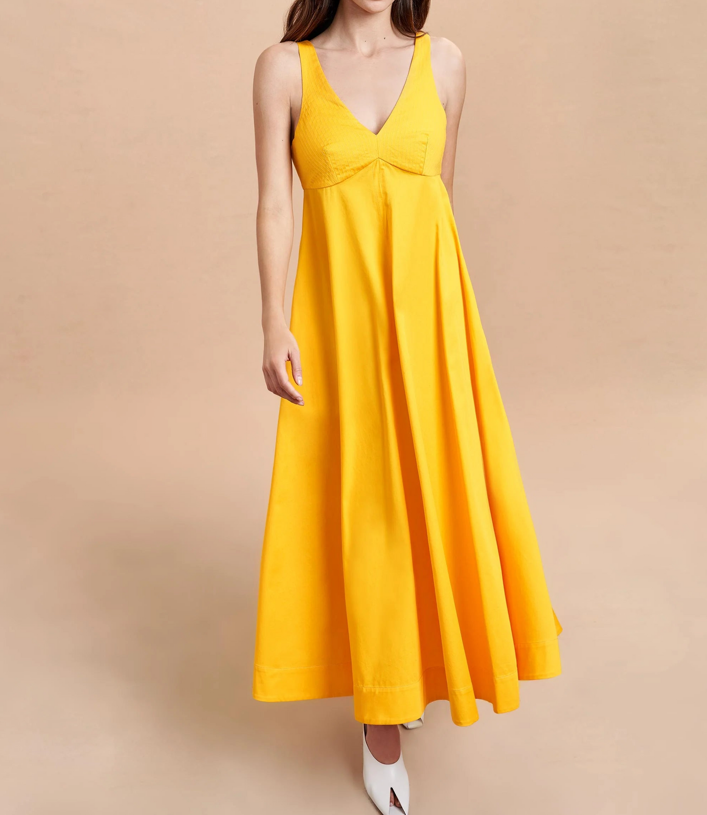 Silvia Dress in Canary Yellow