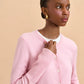 Solid Lean Lines Cardigan-Blush