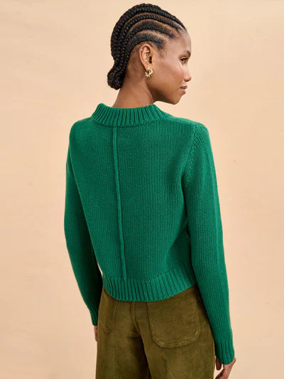 Solid Mini Marin Sweater Emerald