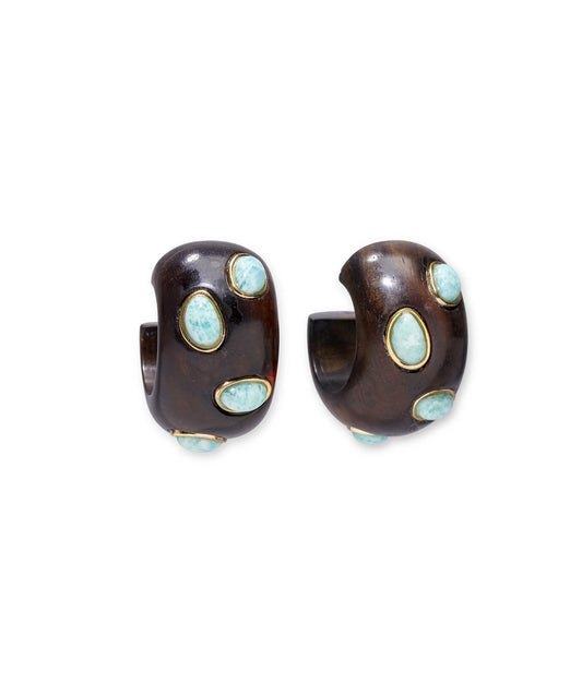 Acacia Earrings in Amazonite