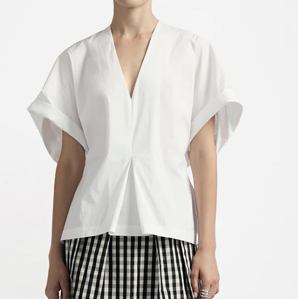 V-Neck Peplum Top – The Lake Forest Shop