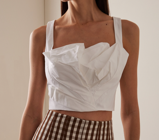 Draped Tulip Tank Top