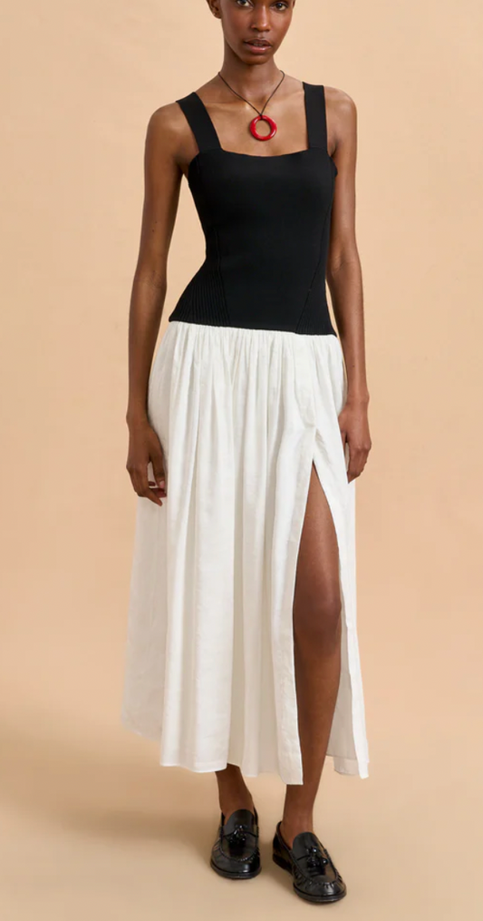 Henriette Dress Black Ivory
