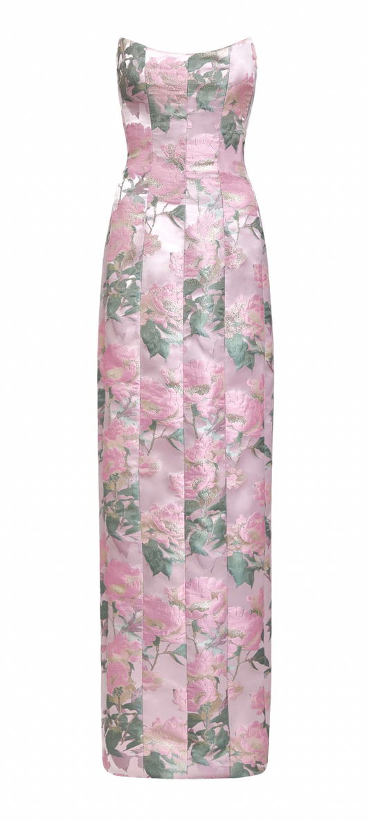 Odessa Strapless Column Gown