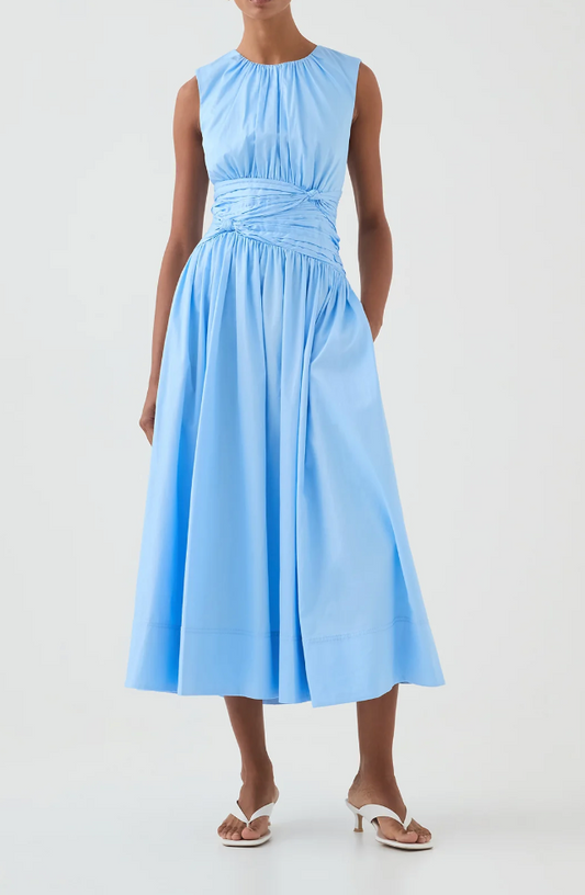 Agatha Knot Waist Midi Dress