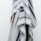 Striped Wrap Poncho
