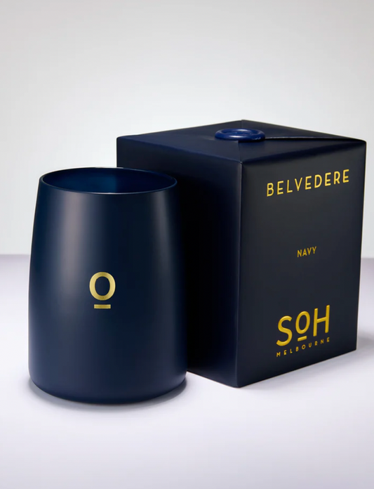 400G Hazel Navy Matte Glass