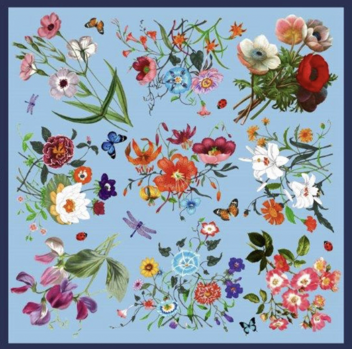 Le Vie En Rose Italian Silk Scarf