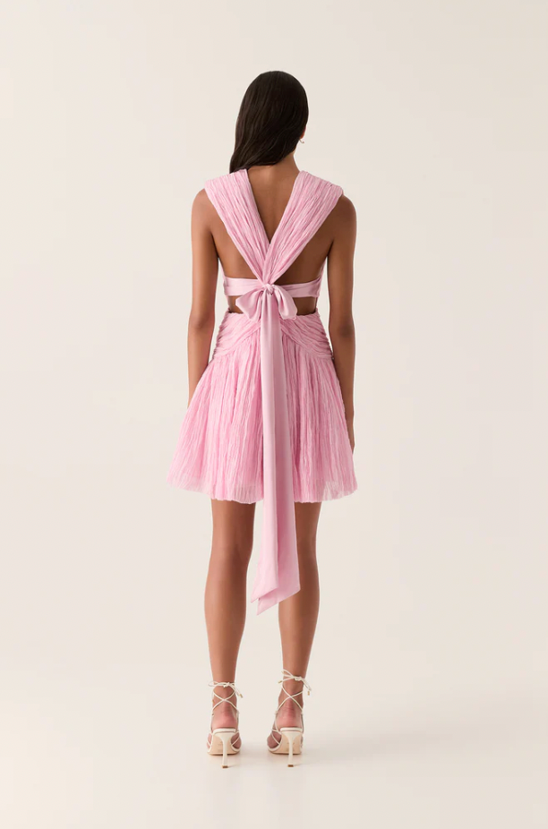 Escapist Mini Dress Flash Pink