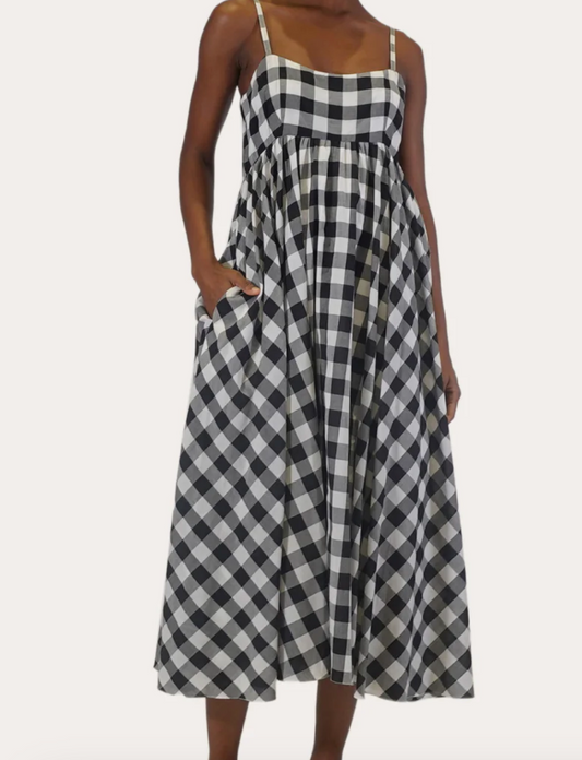 Rachel Gingham Midi Dress