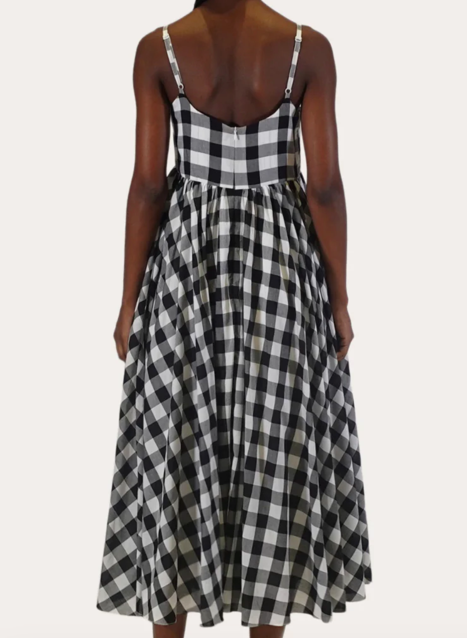 Rachel Gingham Midi Dress