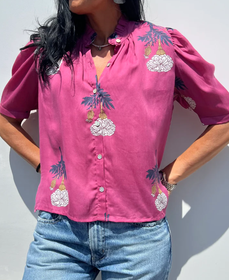 Alix Of Bohemia Hibiscus Rose Shirt – The Lake Forest Shop