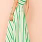 Hazel Dress In Midori Stripe