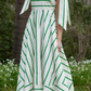 Pippa Dress In Mantis/Antique Stripe