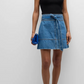 Courtney Belted Denim Mini Skirt