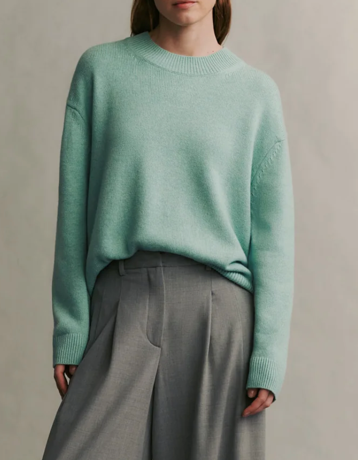 Girl Crew in Cashmere Pale Aqua