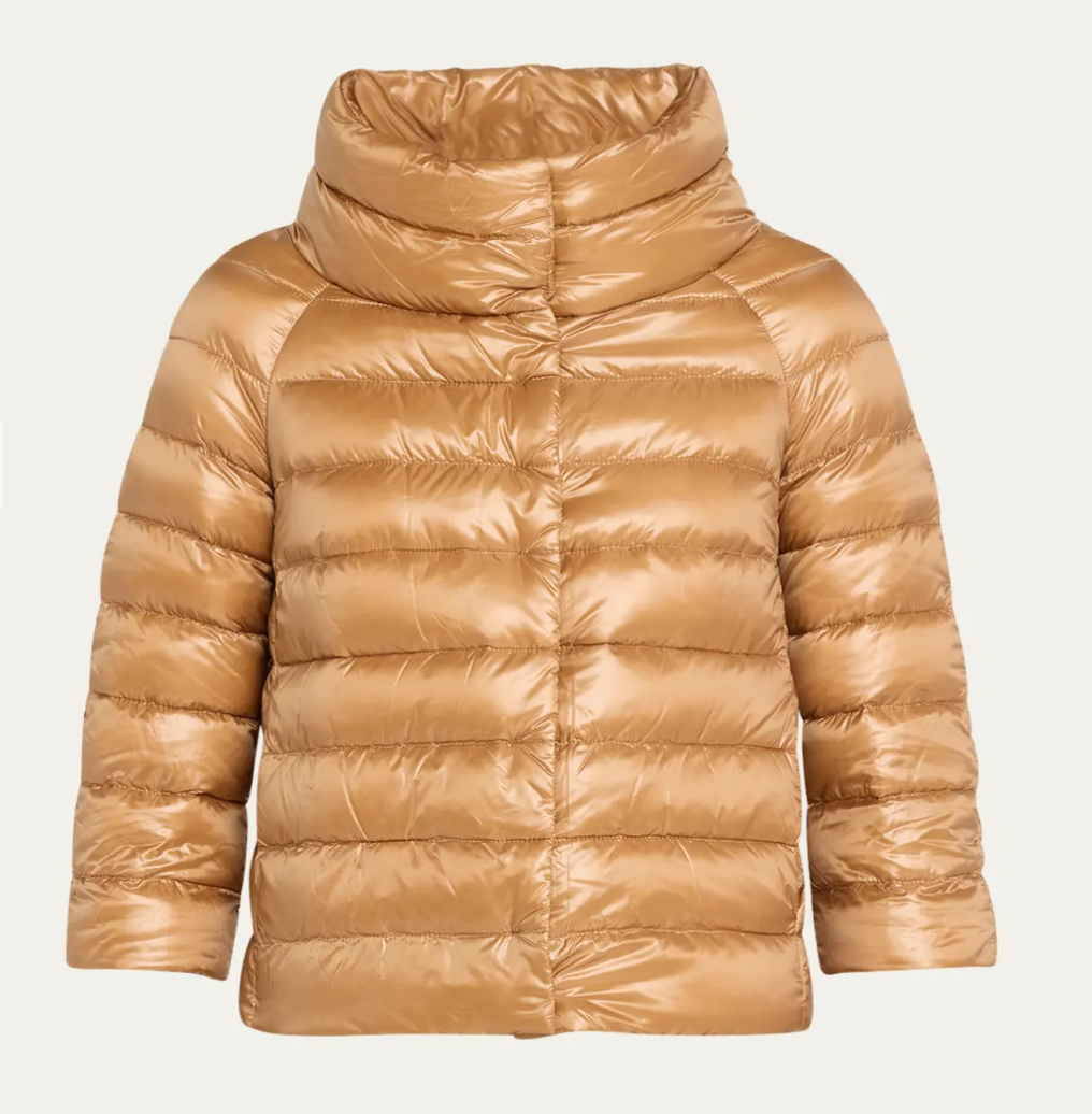 Iconico Piumino Sofia Water Resistant Nylon Ultralight Puffer Jacket