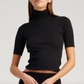 Black Cashmere Turtle Neck