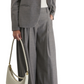 New Didi Taupe Plaid Wide Leg Pant