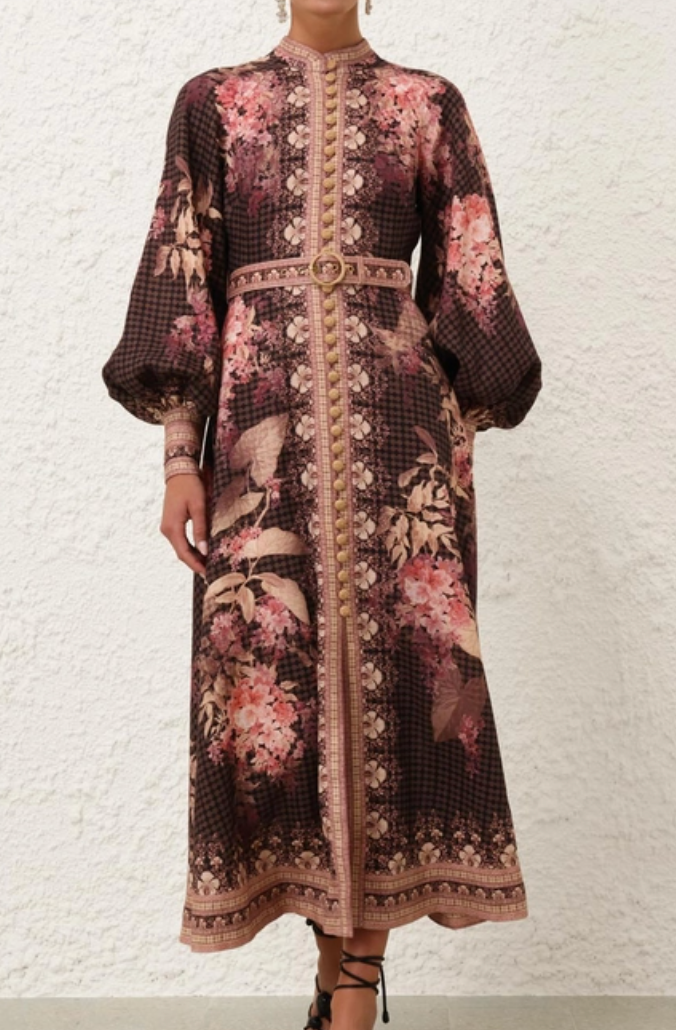 Illuminate Buttoned Midi Dress