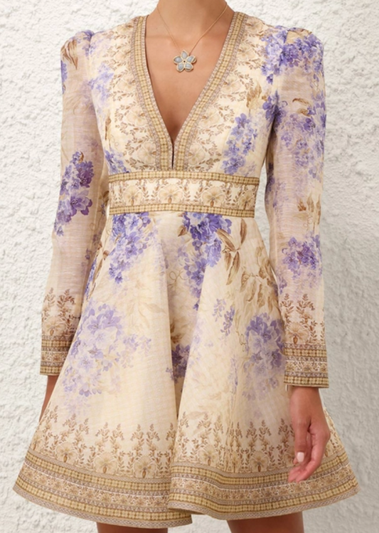 Dawning Plunge Mini Dress
