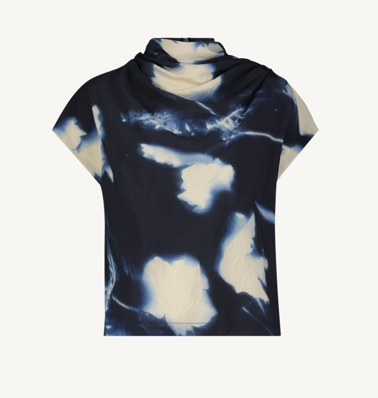 Abstract Floral Draped Top - The Lake Forest Shop