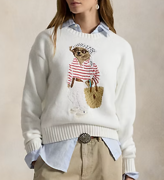 Cotton Bear Sweater - The Lake Forest Shop