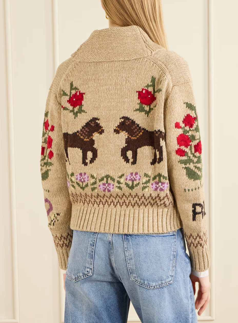 Crew Neck Cardigan Sweater - The Lake Forest Shop
