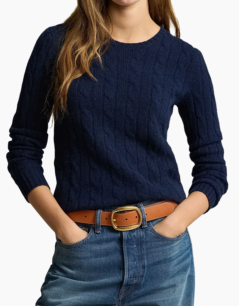 Iconic Polo Cable Knit Cashmere Sweater - The Lake Forest Shop