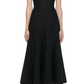 Emb Neckline Sequin Midi Dress