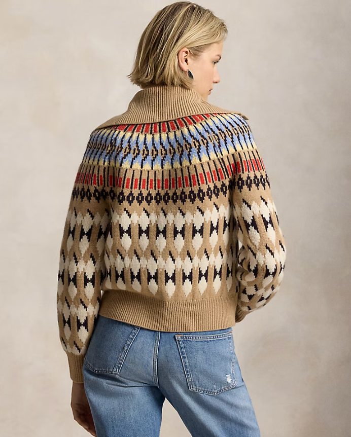Turtleneck Cardigan Sweater
