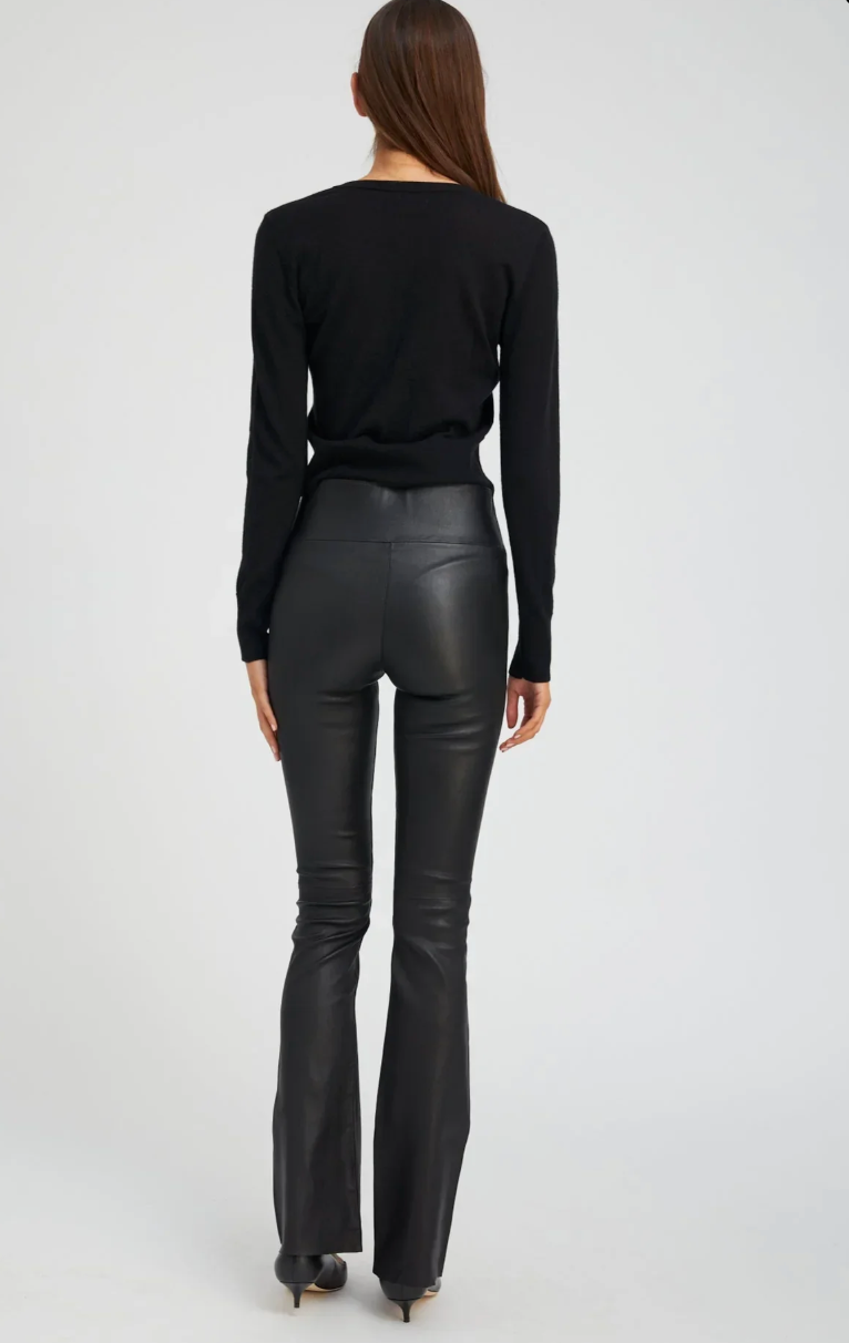 Gia Micro Flare Pant - Leather