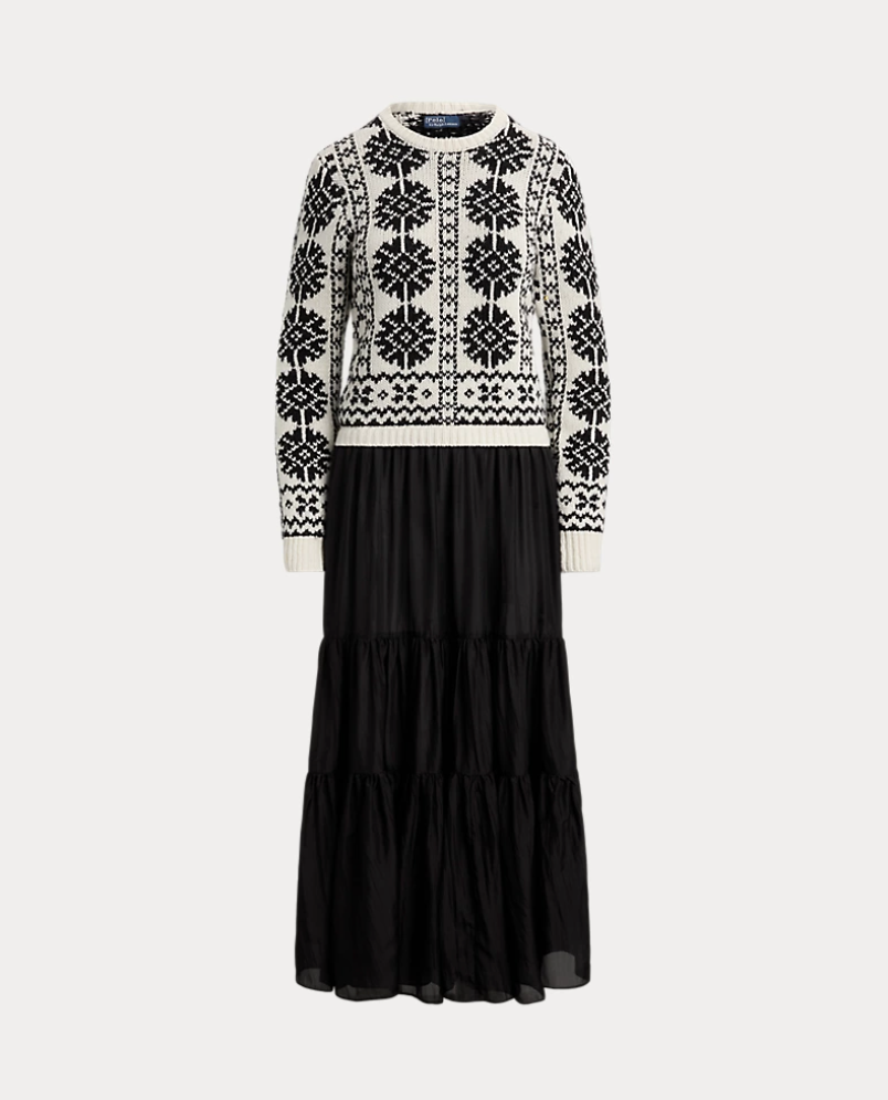 Long Sleeve A-Line Dress