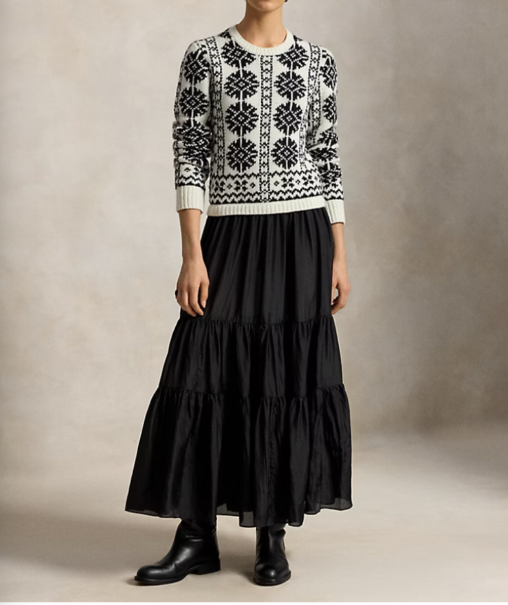 Long Sleeve A-Line Dress