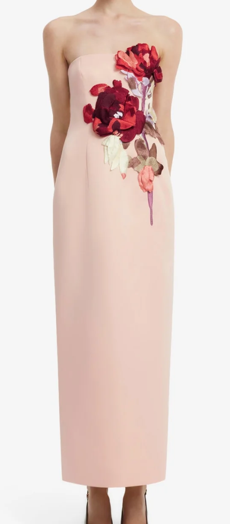 Rayna Embroidered Bustier Maxi Dress