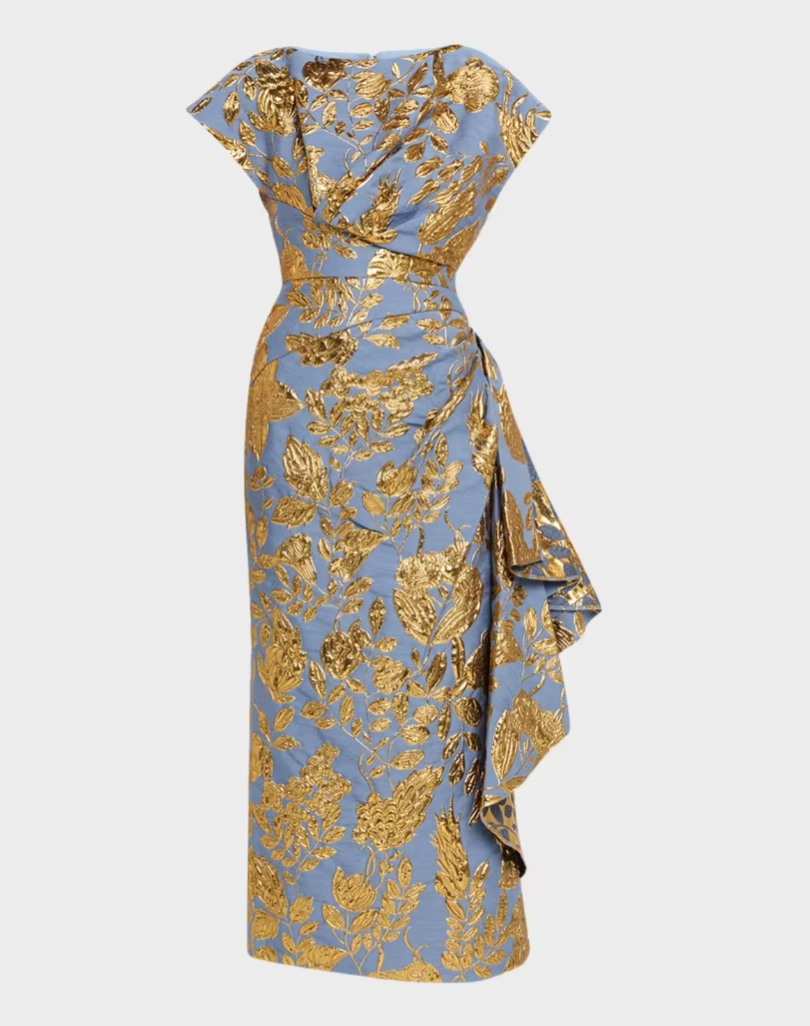 Floral Fil Coupe Florence Dress
