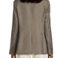 Husband Peak Lapel Virgin Wool Blend Blazer