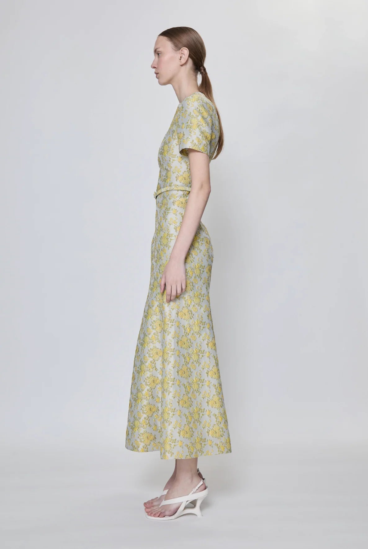 Caraline Jacquard Midi Dress - The Lake Forest Shop
