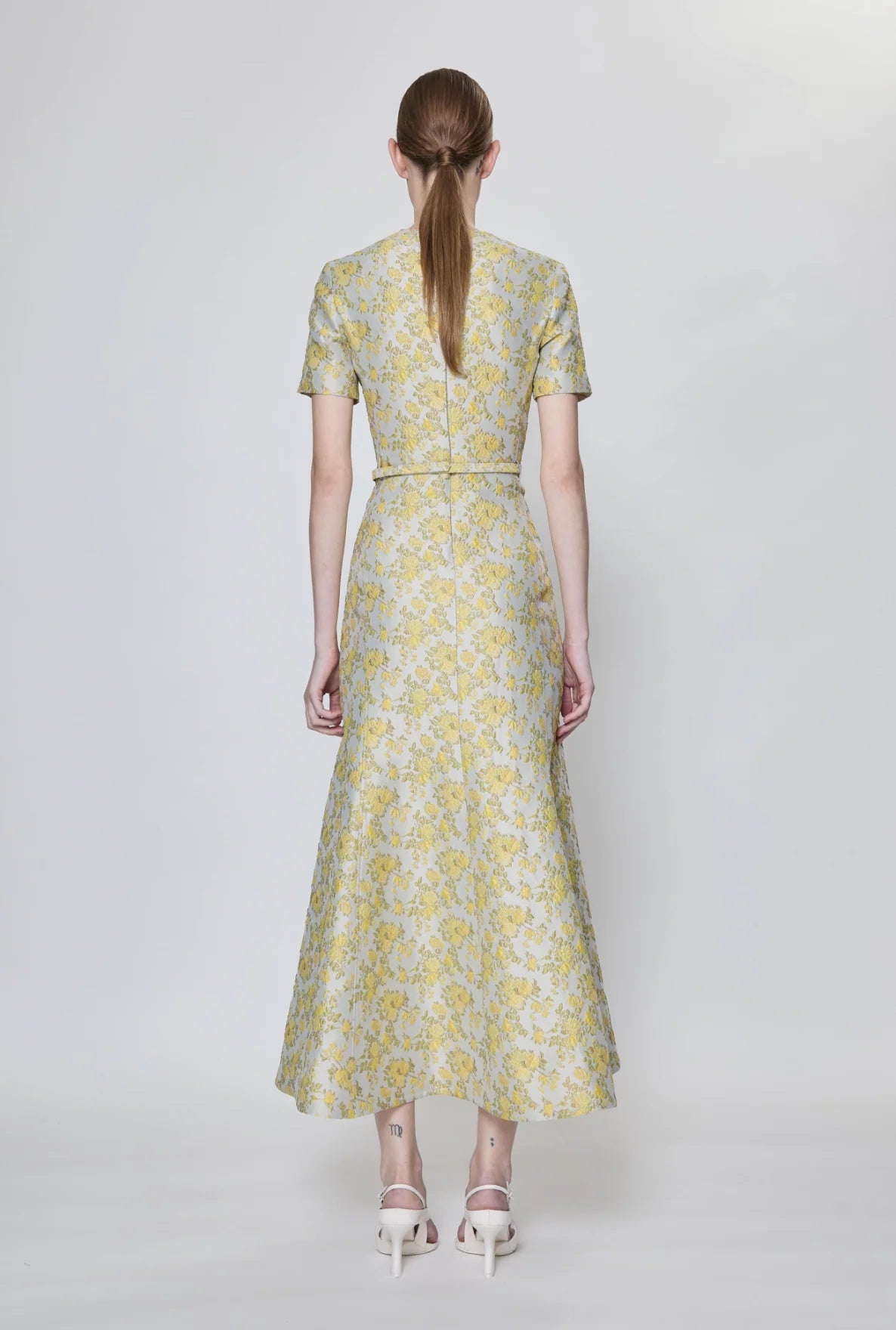 Caraline Jacquard Midi Dress - The Lake Forest Shop