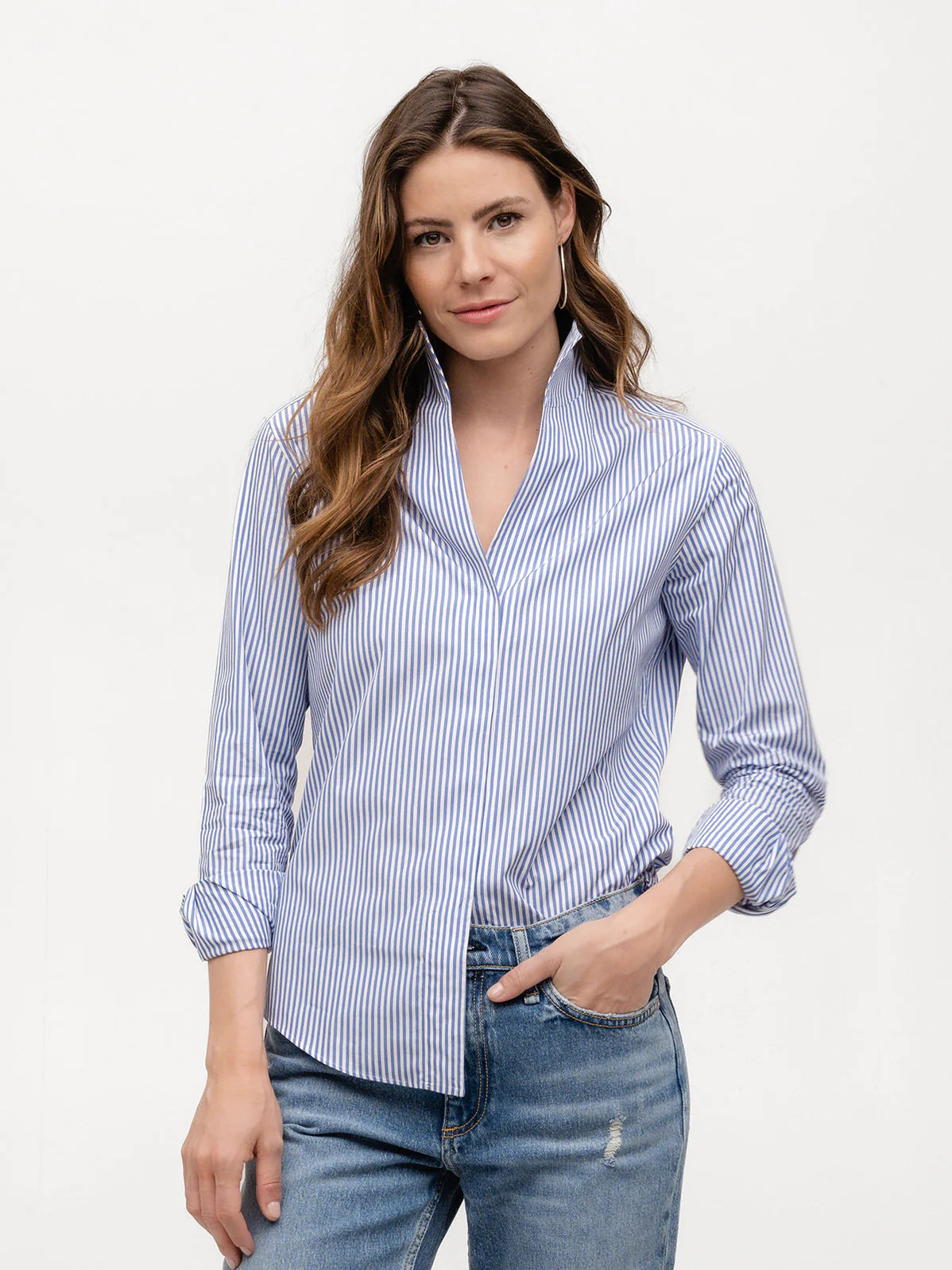 Signature Boyfriend Blue Shirt