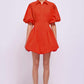 Cleo Balloon Pintuck Mini Dress - The Lake Forest Shop