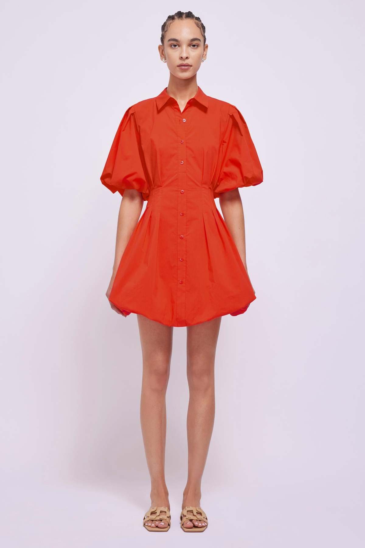 Cleo Balloon Pintuck Mini Dress - The Lake Forest Shop