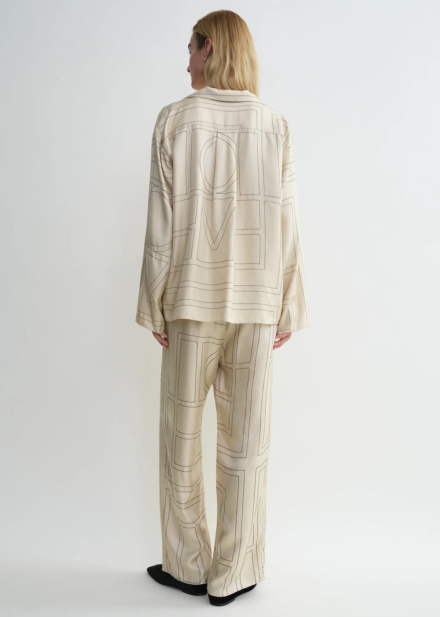 Monogram Silk Top