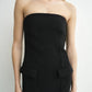 Strapless Pocket Dress