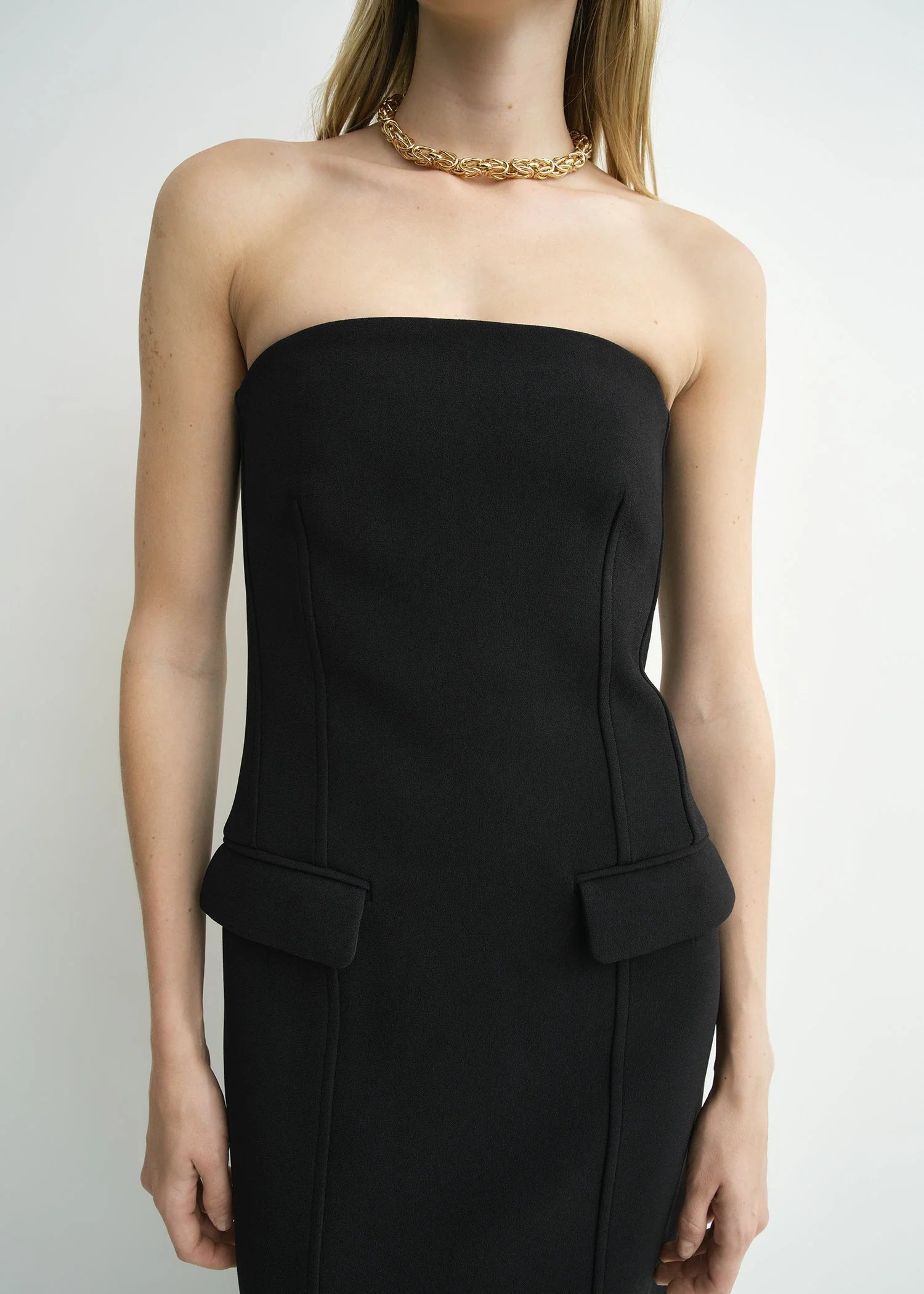 Strapless Pocket Dress - The Lake Forest Shop