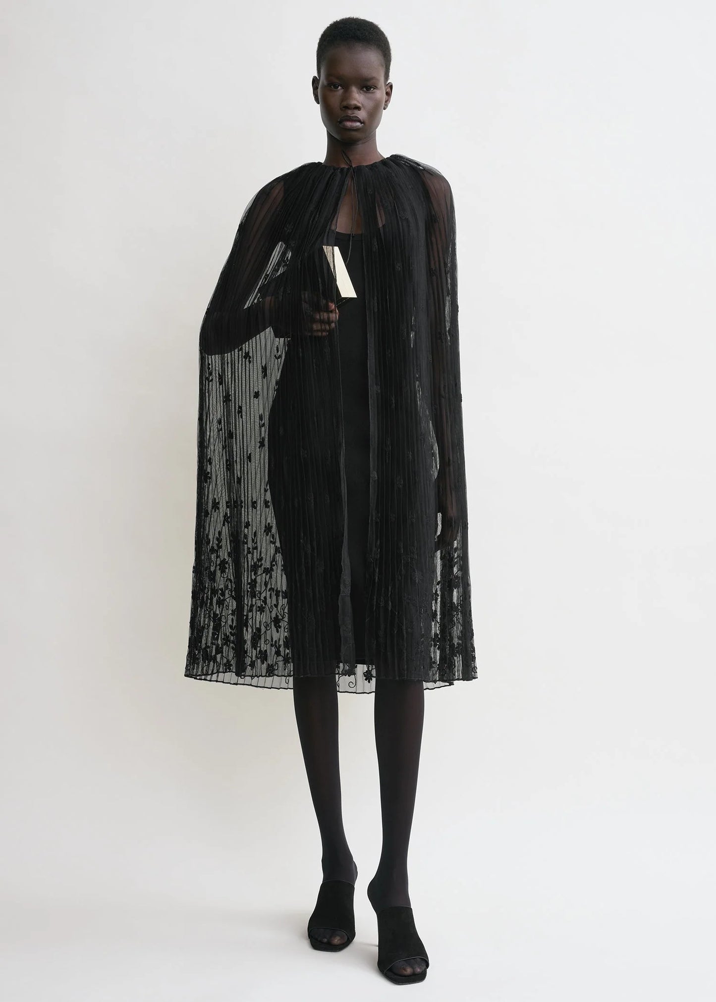 Floral Tulle Cape